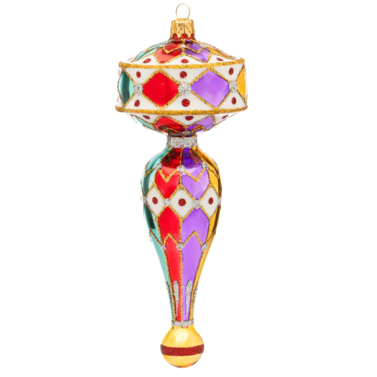 Miss Christmas 8.5 Inch Vintage Fair: Diamond Noel Christmas Tree Ornament , Christmas Decor Circus, Carnival, Christmas